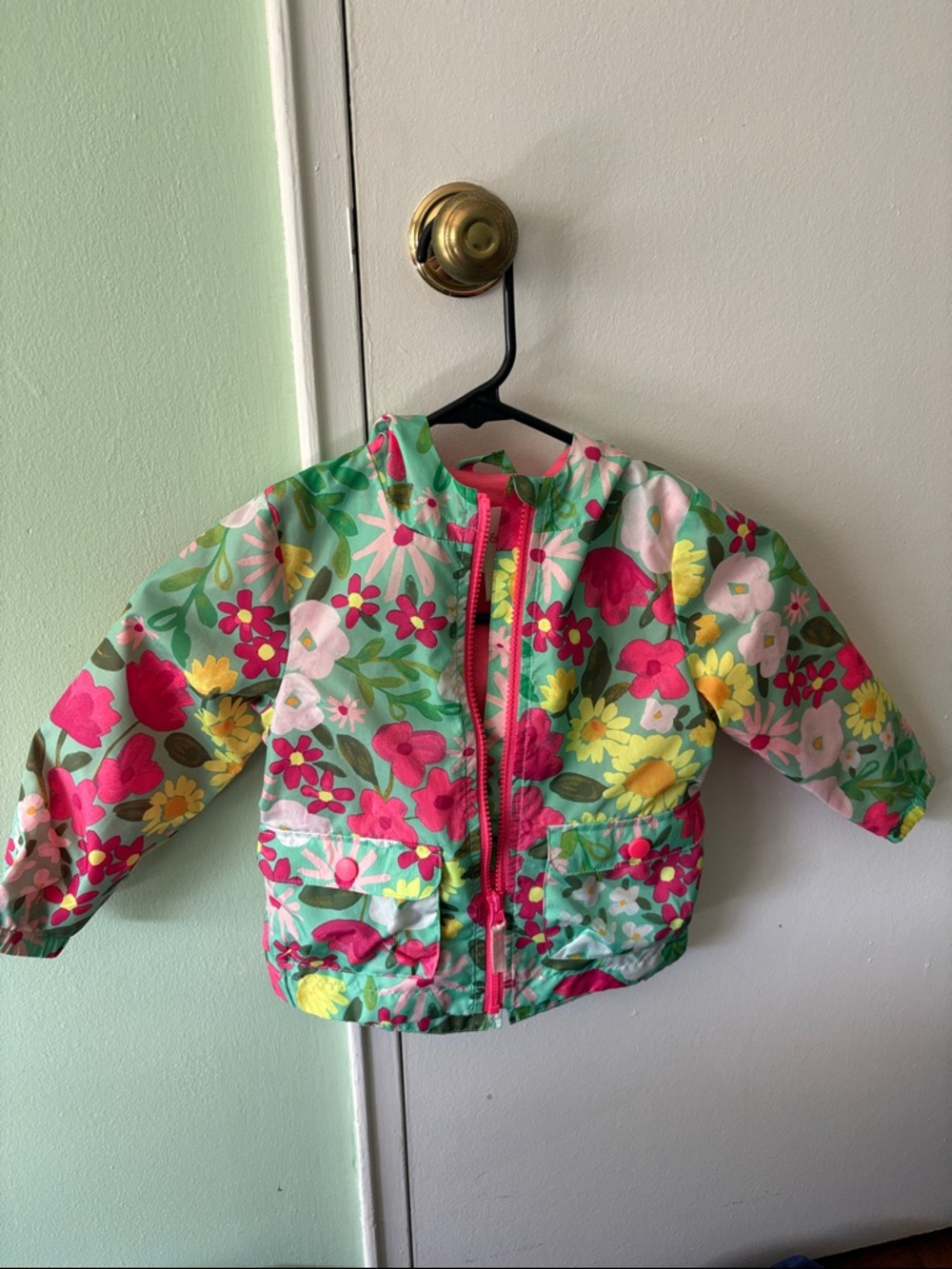 Cat & Jack 3T Floral Lightweight Jacket with hood